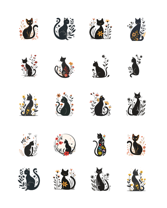PCC 2183 BLACK CATS Transfer Paper | THE CHARM BAR