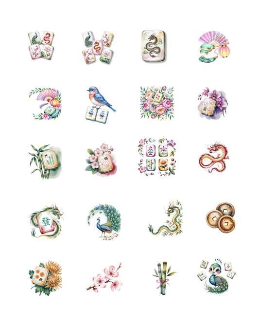 PCC 2192 MAHJONG Transfer Paper | THE CHARM BAR