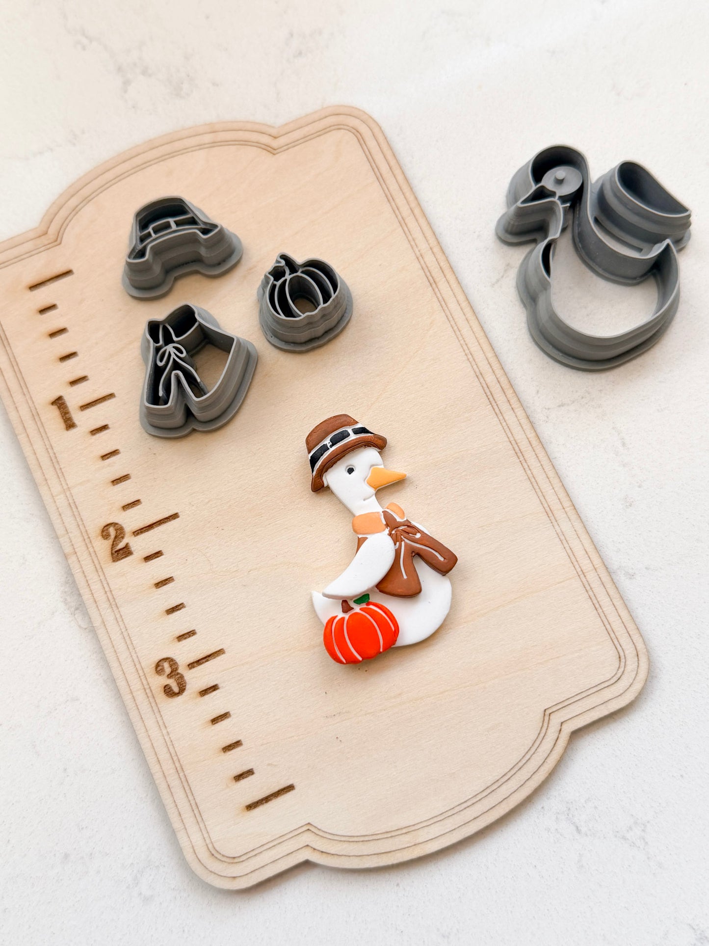 PORCH GOOSE PILGRIM PUMPKIN OUTFIT | POLYMER CLAY CUTTERS