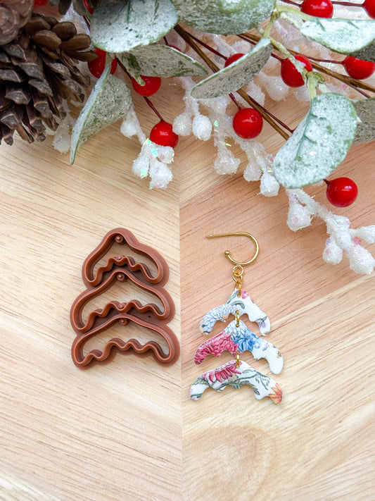 LAYERED TREE SET | CHRISTMAS HOLIDAY | CLAY CUTTER