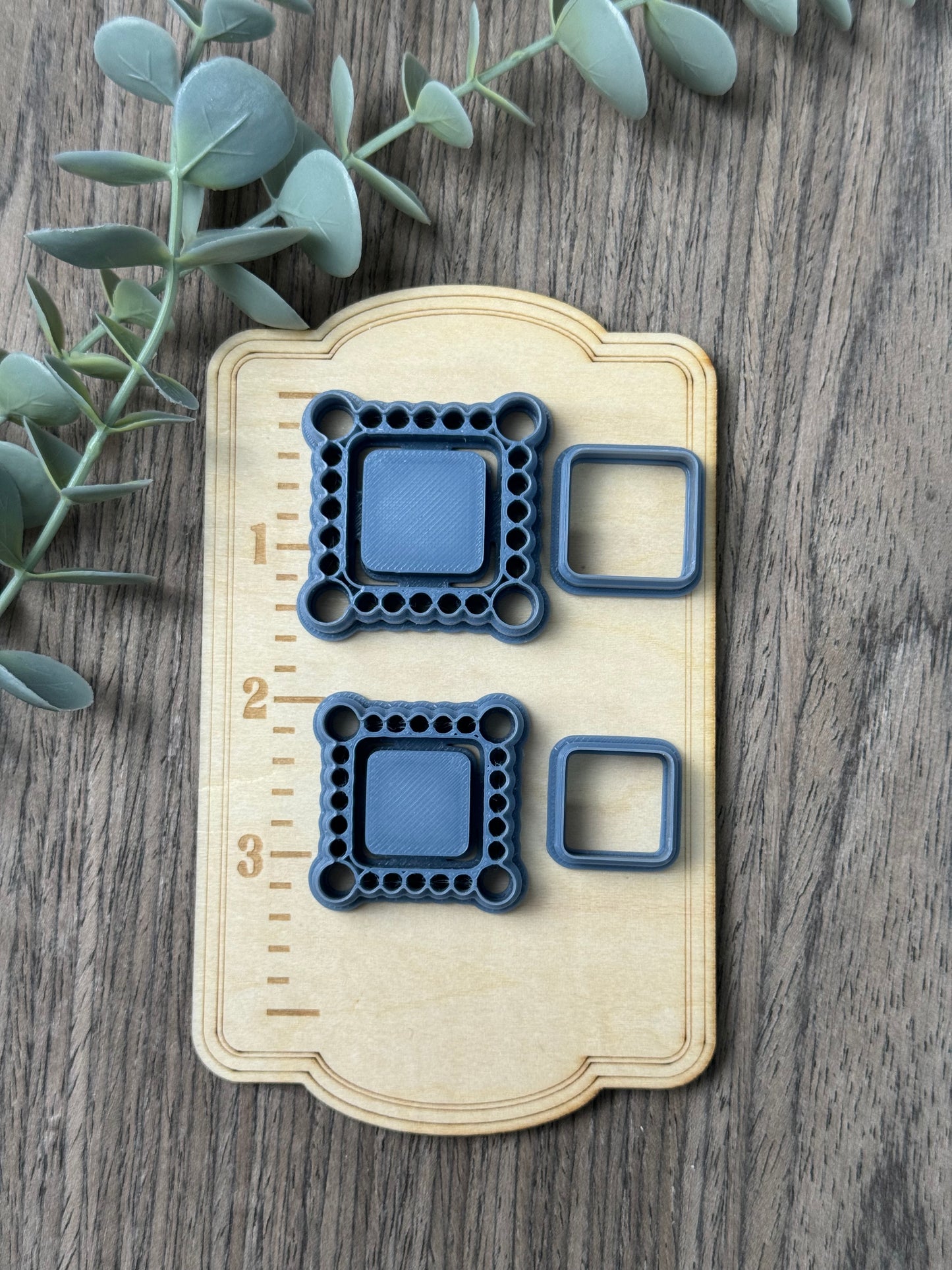 Square Corners | Faux Turquoise | Country Western Clay Cutters