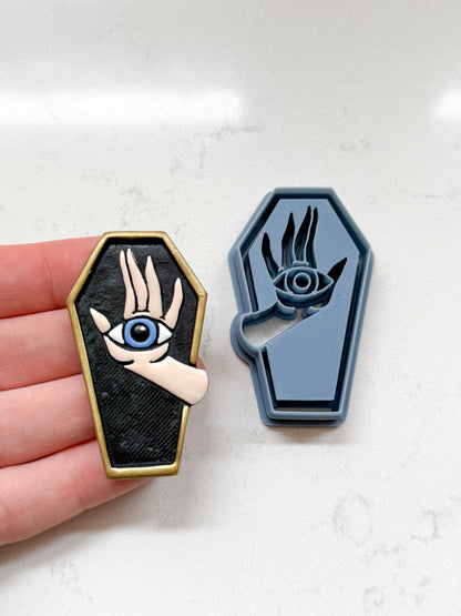COFFIN HAND EYE | HALLOWEEN 2025 | CLAY CUTTERS