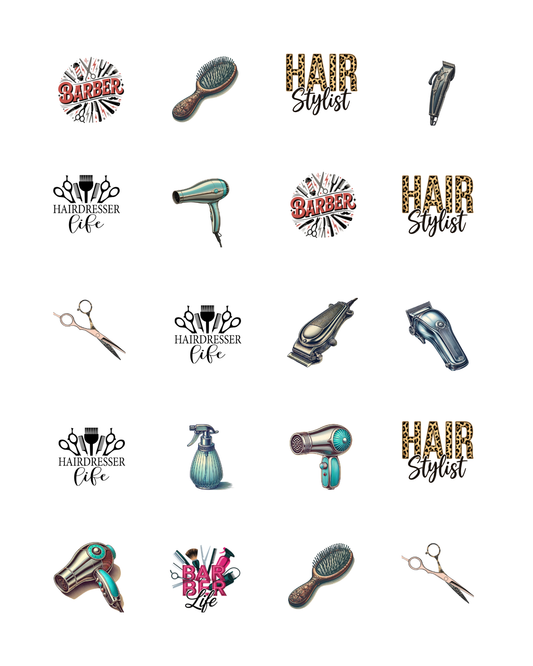 PCC 2302 HAIRDRESSER BARBER Transfer Paper | THE CHARM BAR
