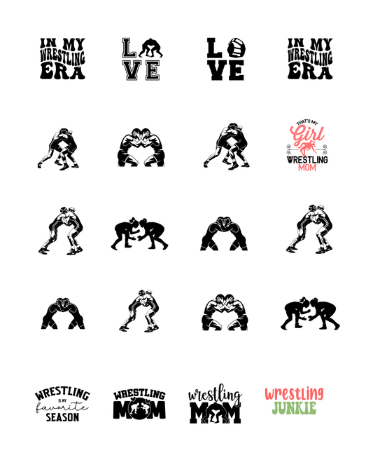 PCC 2310 WRESTLING Transfer Paper | THE CHARM BAR
