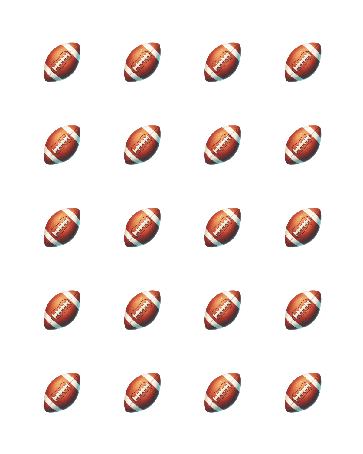 PCC 2315 FOOTBALLS Transfer Paper | THE CHARM BAR