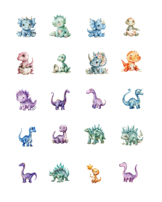 PCC 2329 BABY DINOS Transfer Paper | THE CHARM BAR