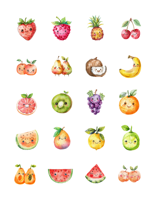 PCC 2330 SMILING FRUITS Transfer Paper | THE CHARM BAR