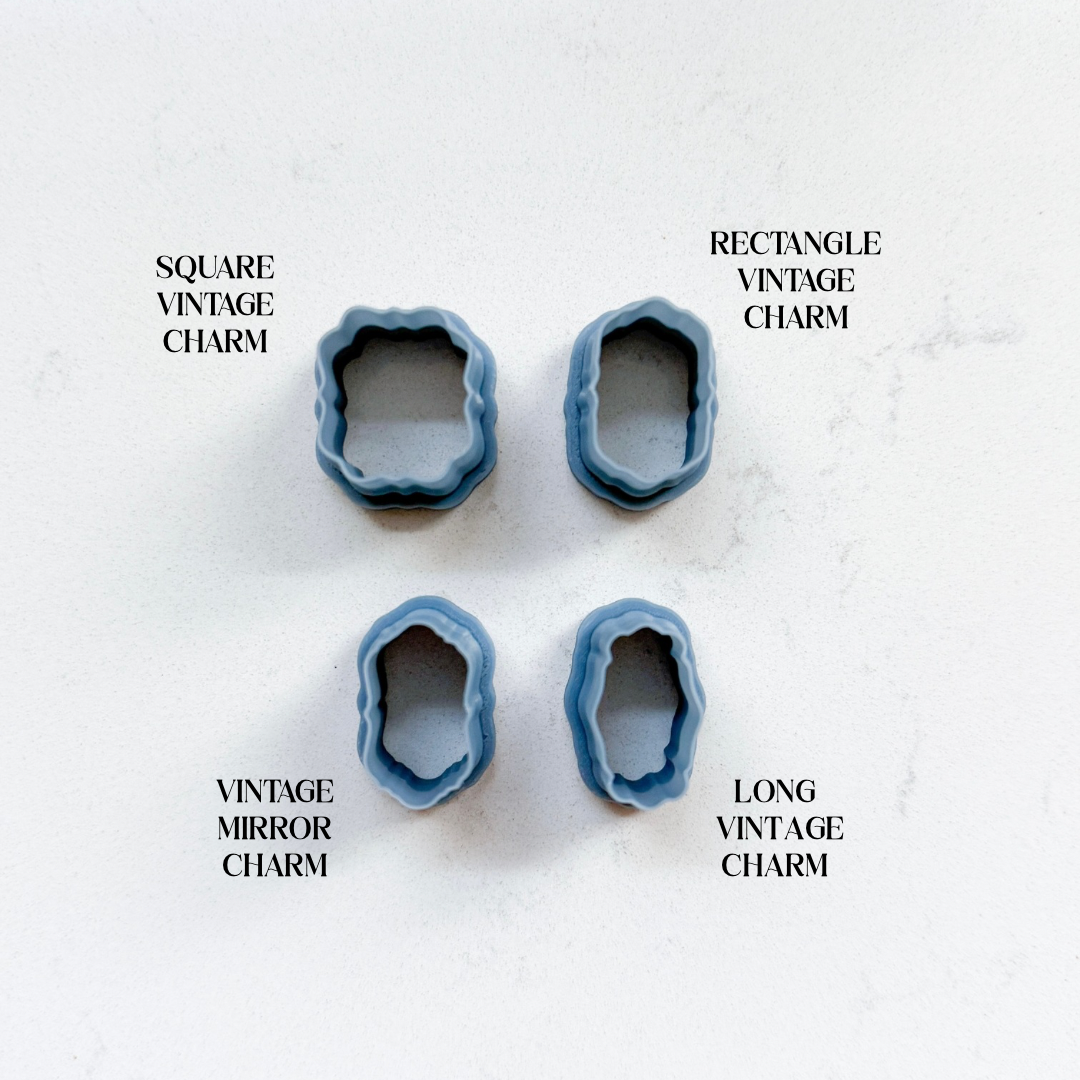 THE CHARM BAR | FRAME DONUT CHARMS | CLAY CUTTERS | NECKLACE BRACELET CHARM POLYMER CLAY CUTTERS