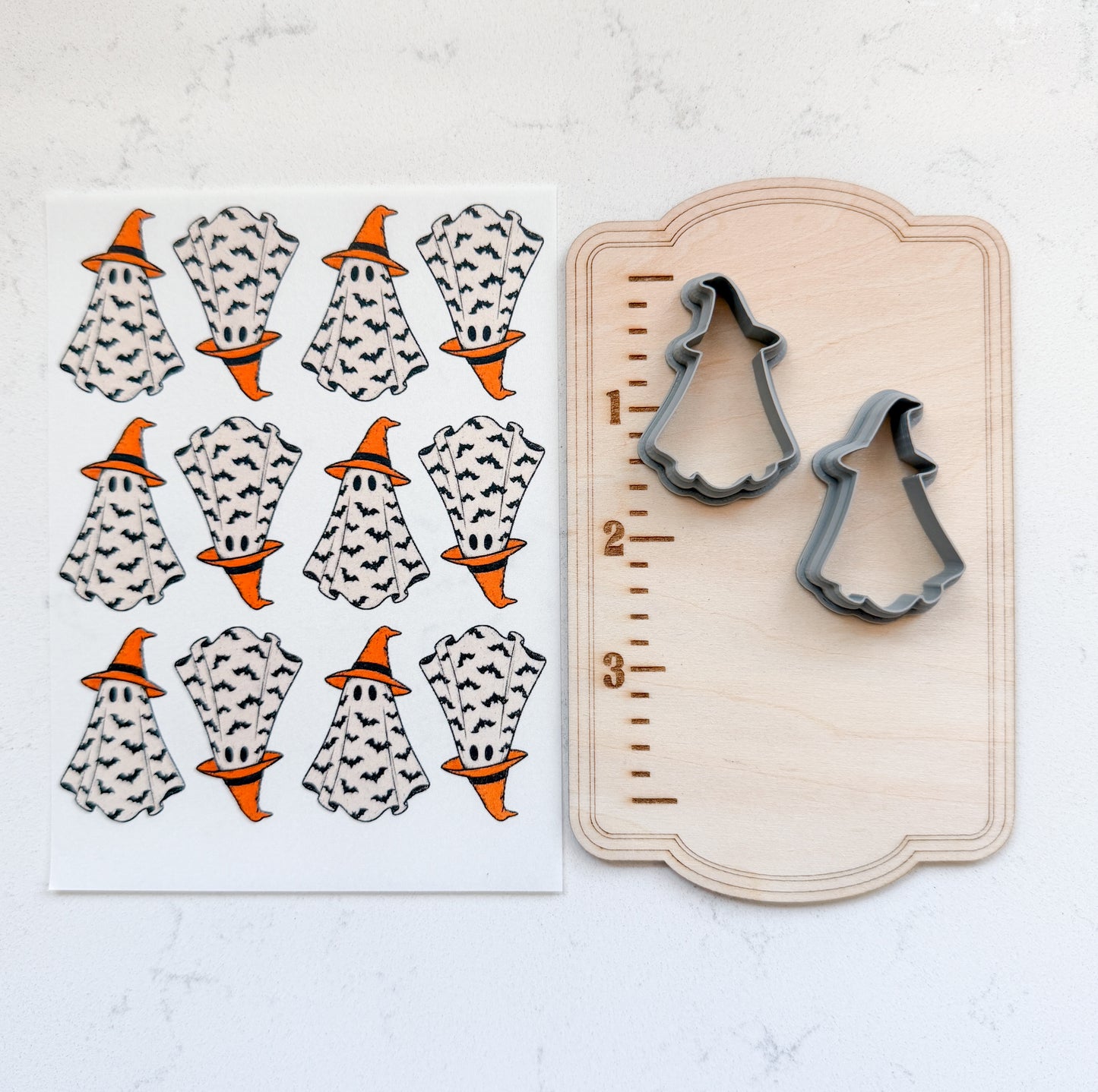 PCC 248 GHOST TRANSFER CUTTER BUNDLES | TRANSFER PAPER FOR POLYMER CLAY