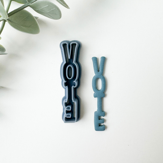 VOTE | LETTER DANGLE | ELECTION CLAY CUTTER