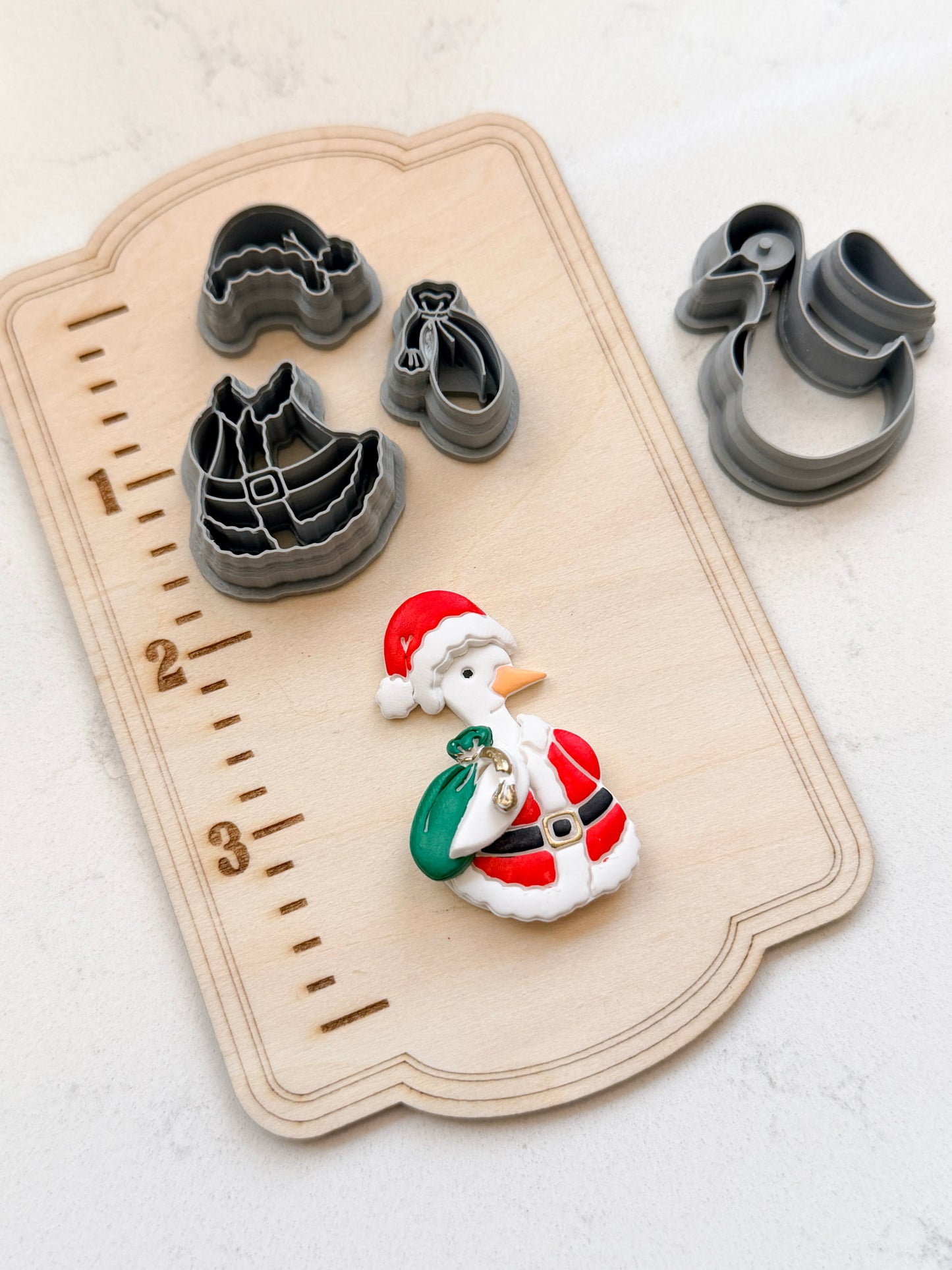 PORCH GOOSE SANTA OUTFIT | POLYMER CLAY CUTTERS