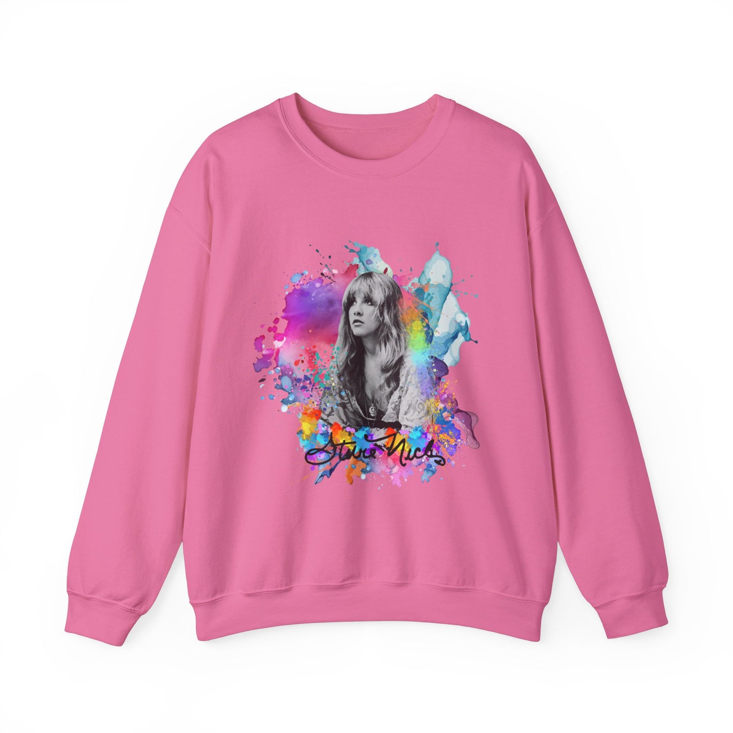 Stevie Nicks Autograph | Paint Splatter | Gildan 18000 Unisex Heavy Blend™ Crewneck Sweatshirt