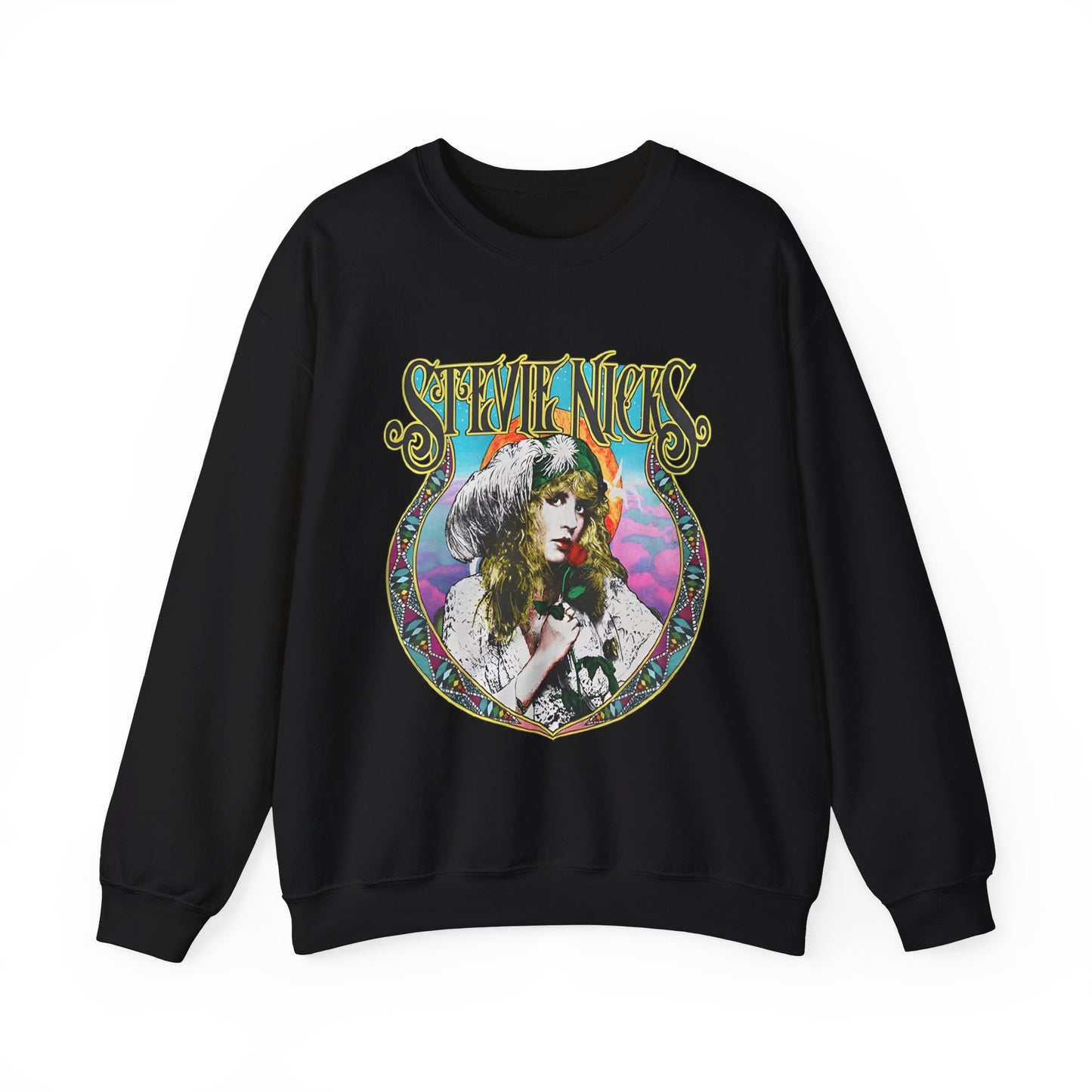 Retro Stevie Nicks | Gildan 18000 Unisex Heavy Blend™ Crewneck Sweatshirt