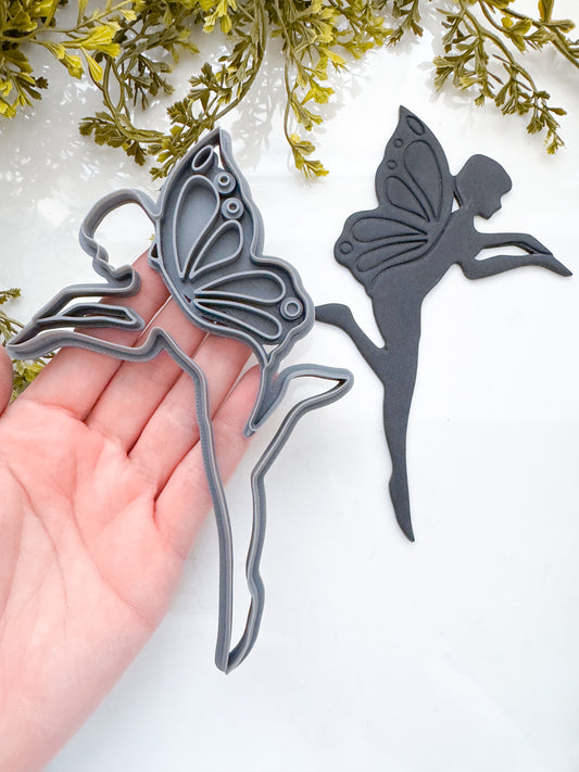 WALL ART | MONARCH FAIRY | ENCHANTMENT | LARGE CLAY CUTTER