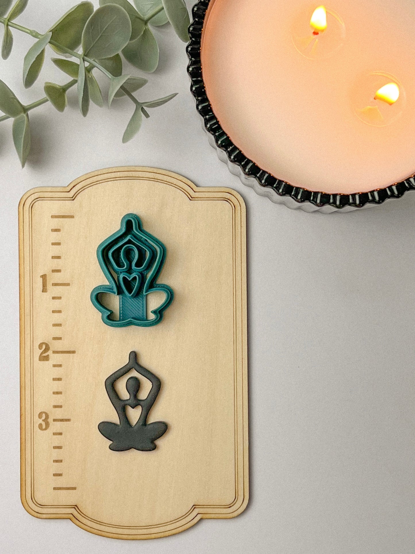 Heart Chakra Yoga Pose Clay Cutter