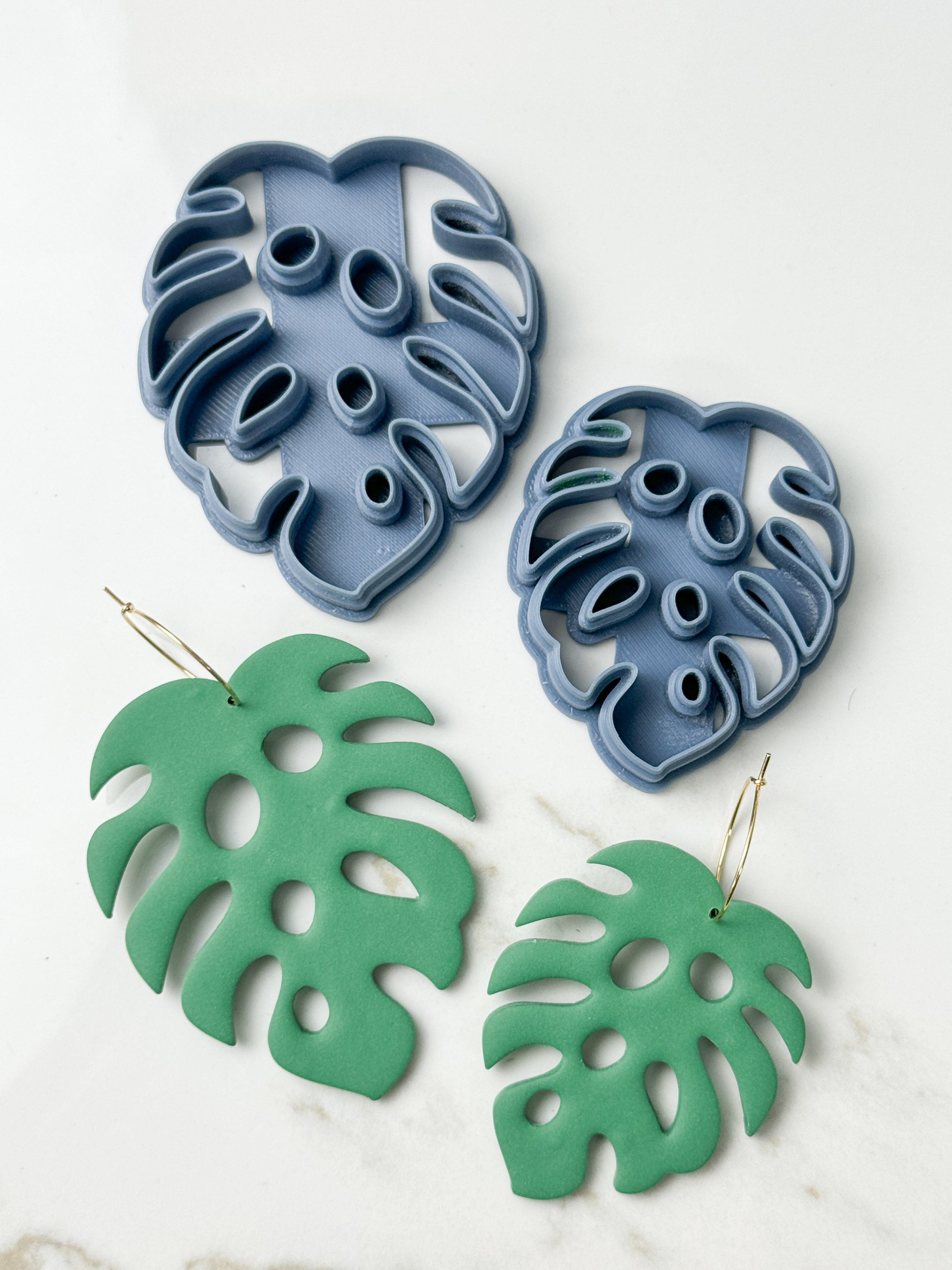 monstera leaf cutter MONSTERA LEAF CLAY CUTTER – Prism Clay Co