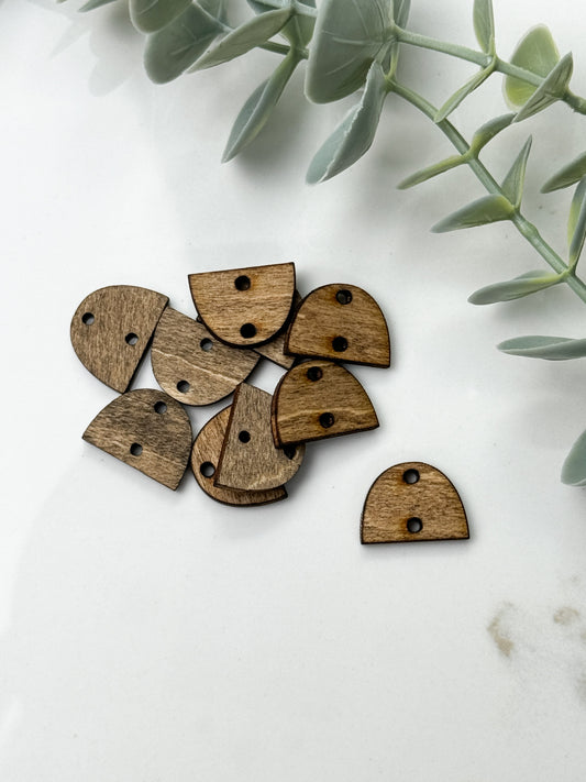 WIDE ARCH WOOD STUD FRONT, CONNECTOR, CHARM PACK | 10PC