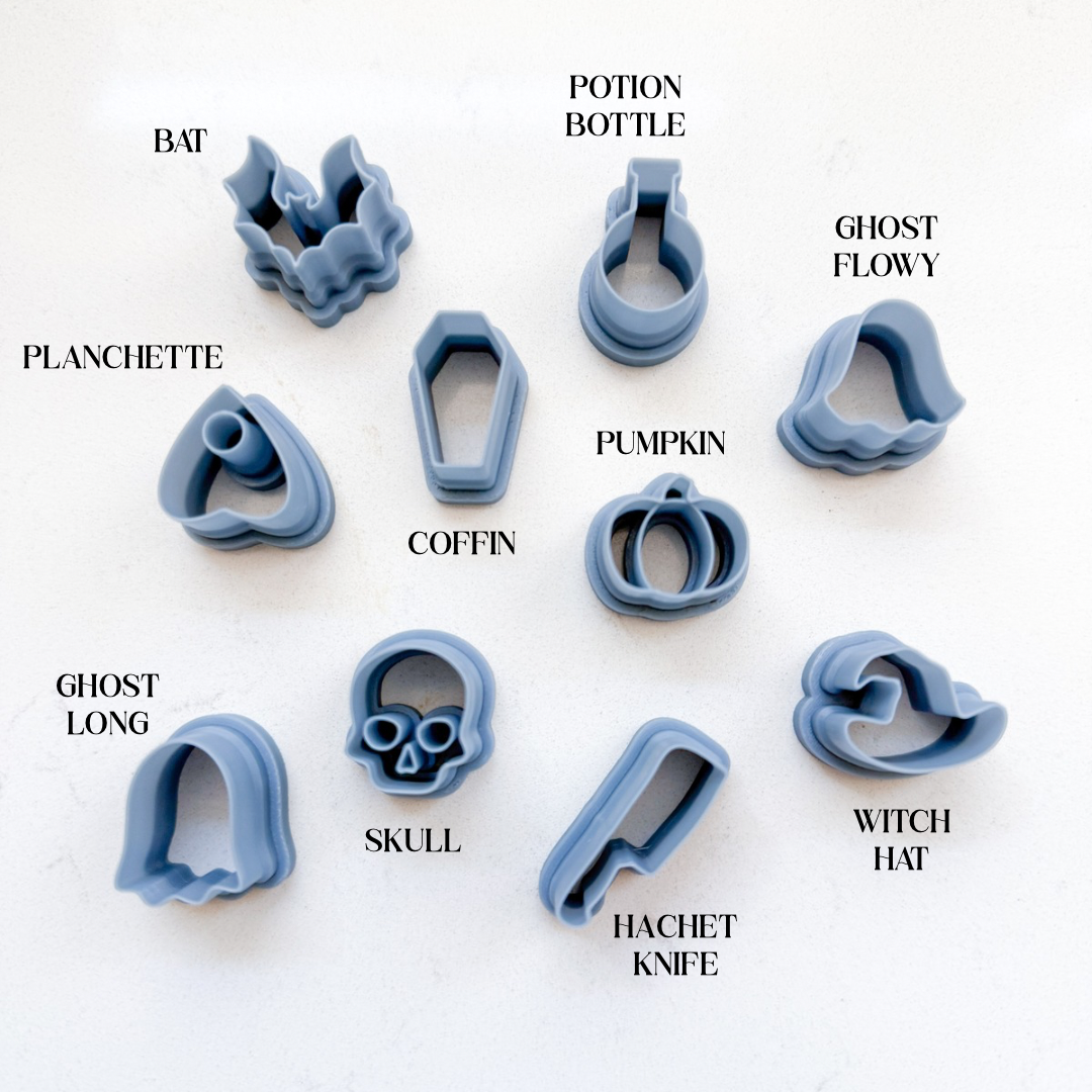 THE HALLOWEEN CHARM BAR | CLAY CUTTERS | NECKLACE BRACELET CHARM POLYMER CLAY CUTTERS