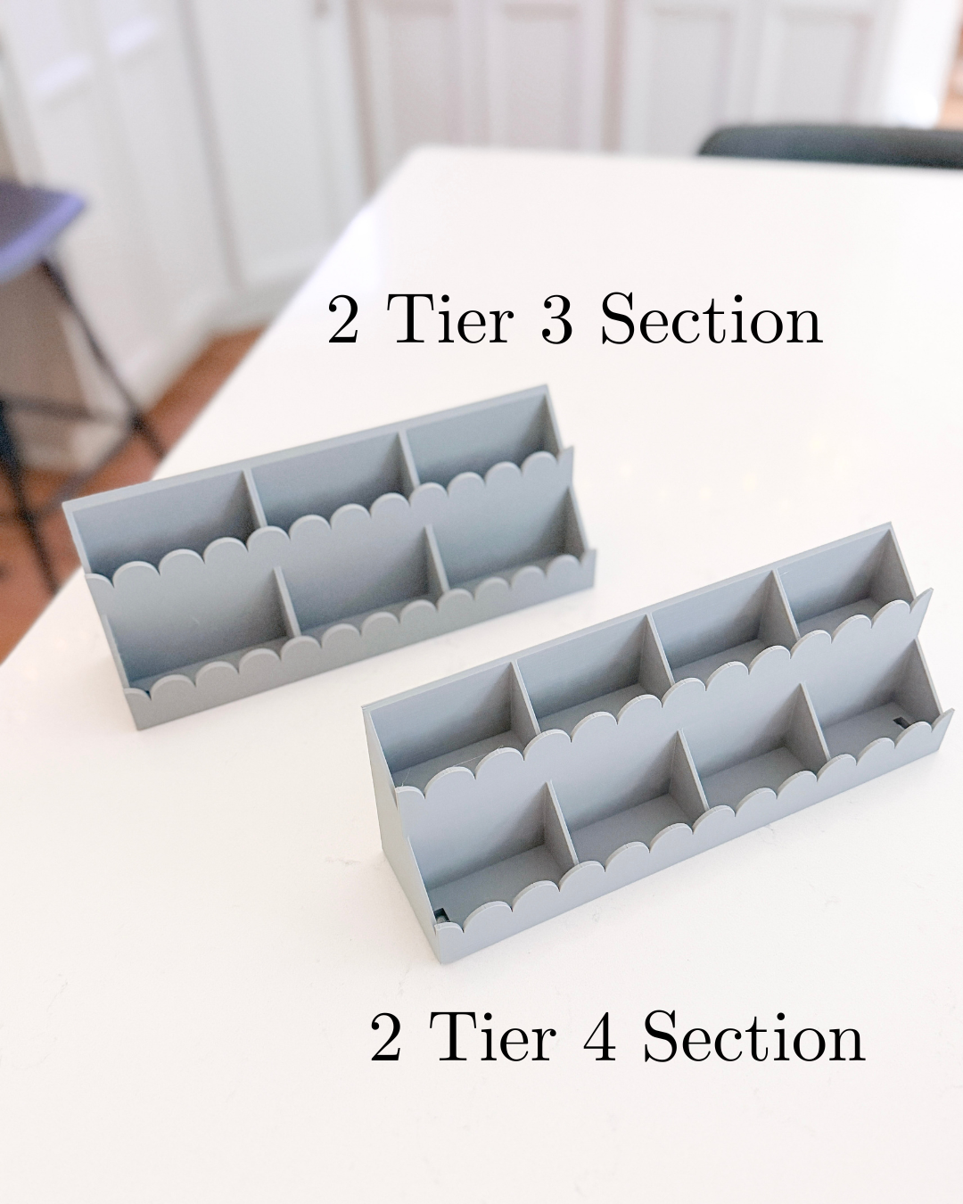 MODSHELF | TIERED SCALLOP TRAYS | COMPONENTS | CUSTOM MODULAR CHARM BAR DISPLAY
