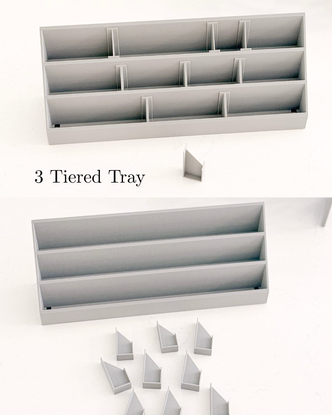 MODSHELF | TIERED STRAIGHT TRAYS | COMPONENTS | CUSTOM MODULAR CHARM BAR DISPLAY