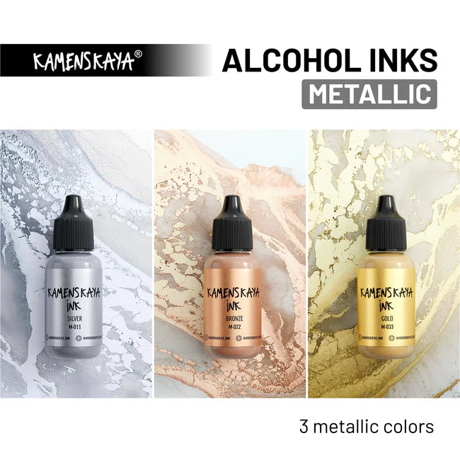 M-011 SILVER | ALCOHOL INK | METALLIC | KAMENSKAYA INK