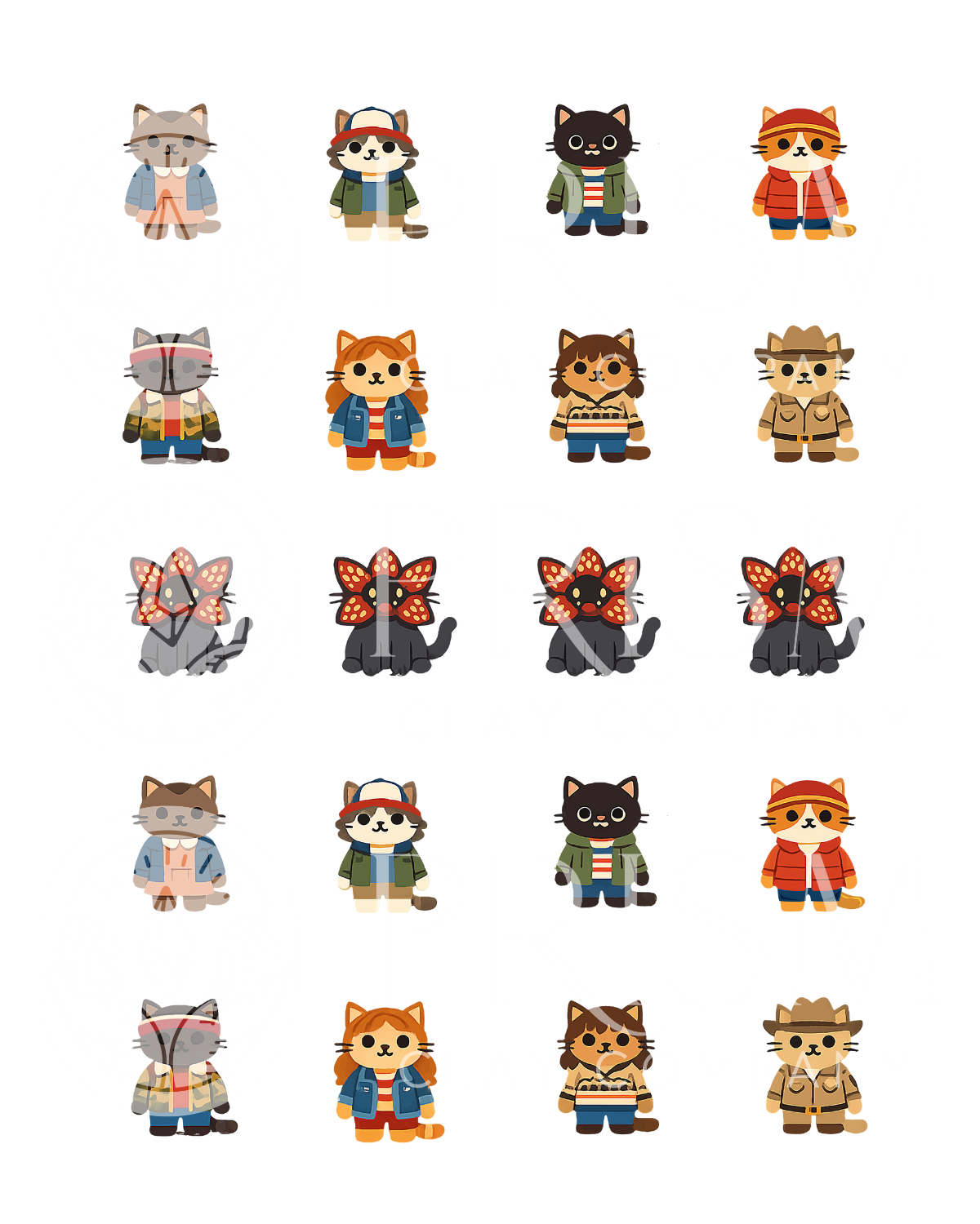 STRANGER THINGS PAPER + CHARMS | TRANSFER PAPER FOR POLYMER CLAY