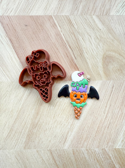 SPOOKY ICE CREAM CONE | HALLOWEEN 2025 | CLAY CUTTERS
