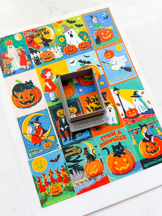 PCC 251 HALLOW NEON TRANSFER PAPER CUTTER BUNDLE | TRANSFER PAPER FOR POLYMER CLAY