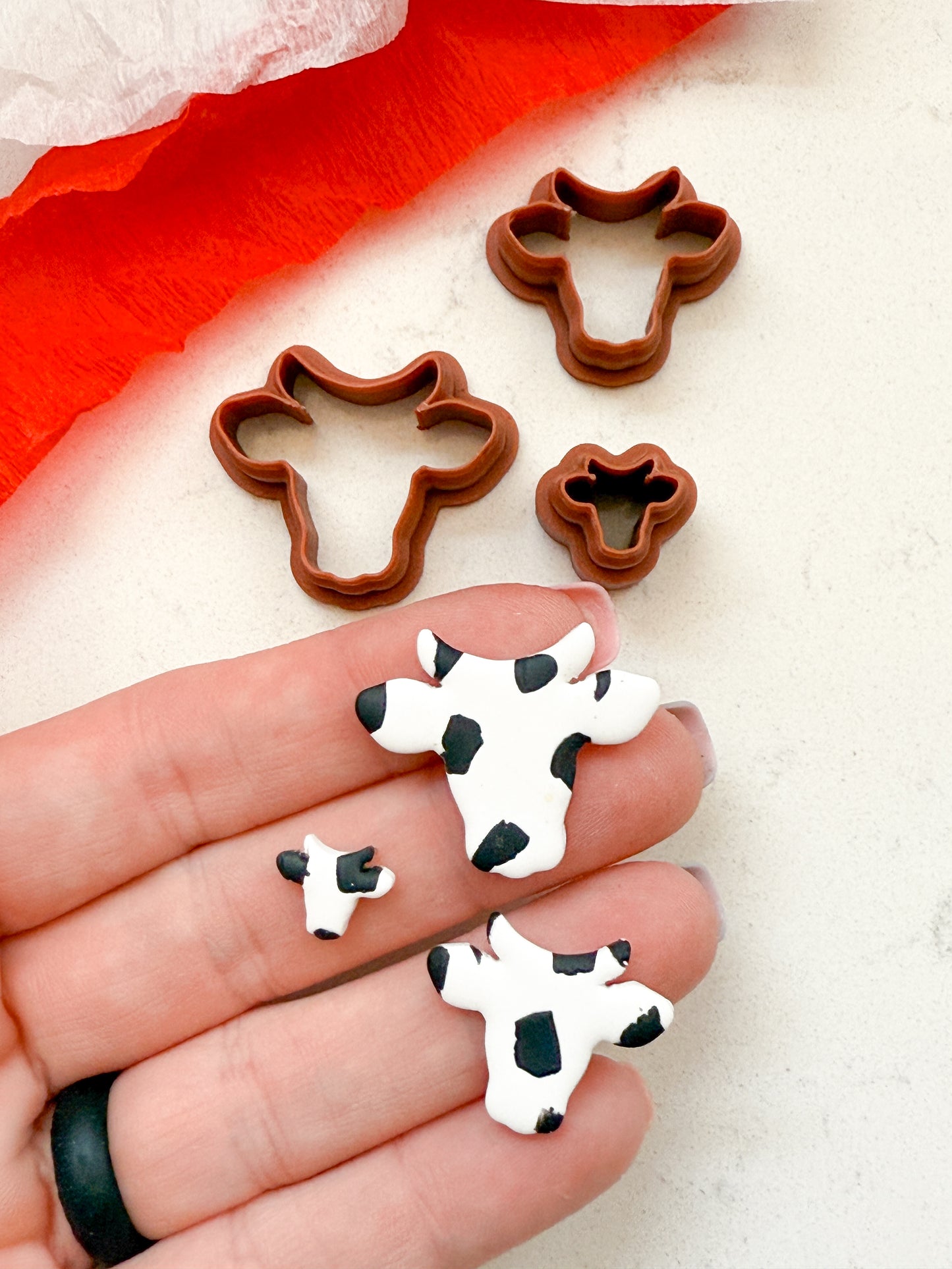 COW HEAD SILOUETTE | FARM ANIMAL | CLAY CUTTERS