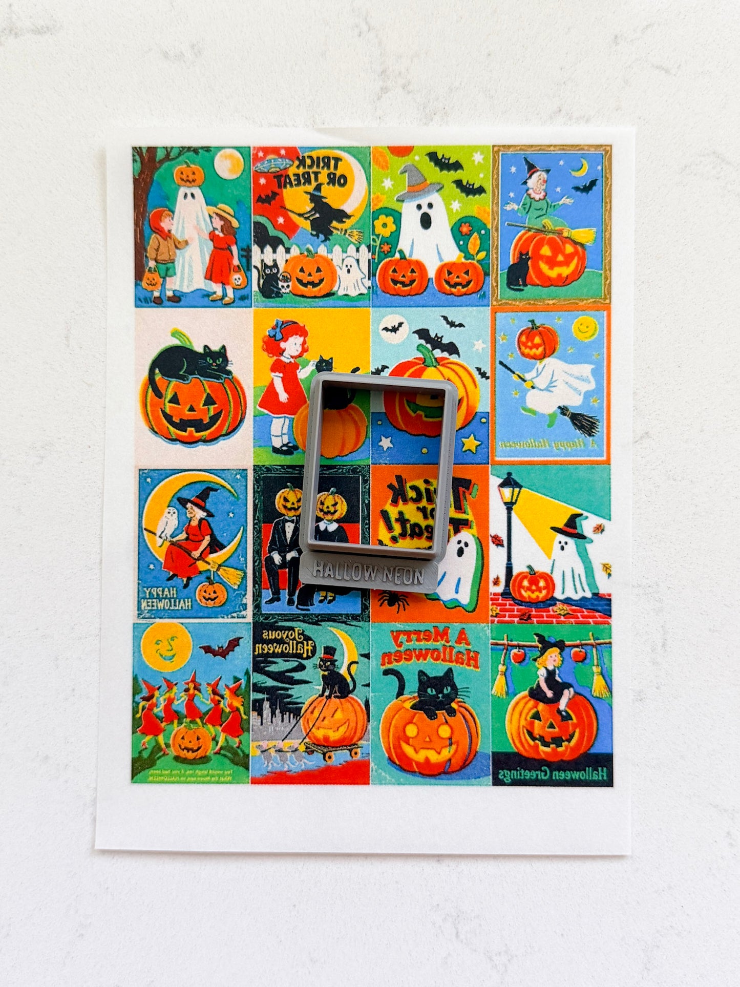 PCC 251 HALLOW NEON TRANSFER PAPER CUTTER BUNDLE | TRANSFER PAPER FOR POLYMER CLAY