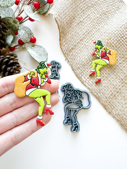 GRINCH PINUP GIRL | CHRISTMAS 2024 | CLAY CUTTER