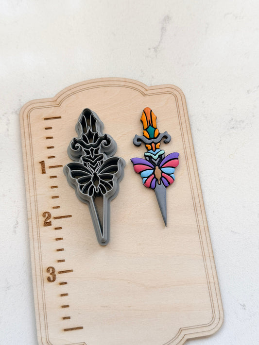 BUTTERFLY DAGGER | FALL AUTUMN | POLYMER CLAY CUTTERS