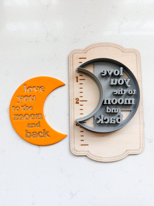 LOVE MOON ORNAMENT CLAY CUTTERS | HOLIDAY | POLYMER CLAY CUTTER