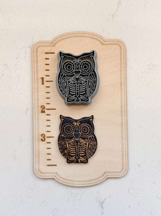 SUGARSKULL OWL SKELETON | FALL AUTUMN | HALLOWEEN | POLYMER CLAY CUTTERS