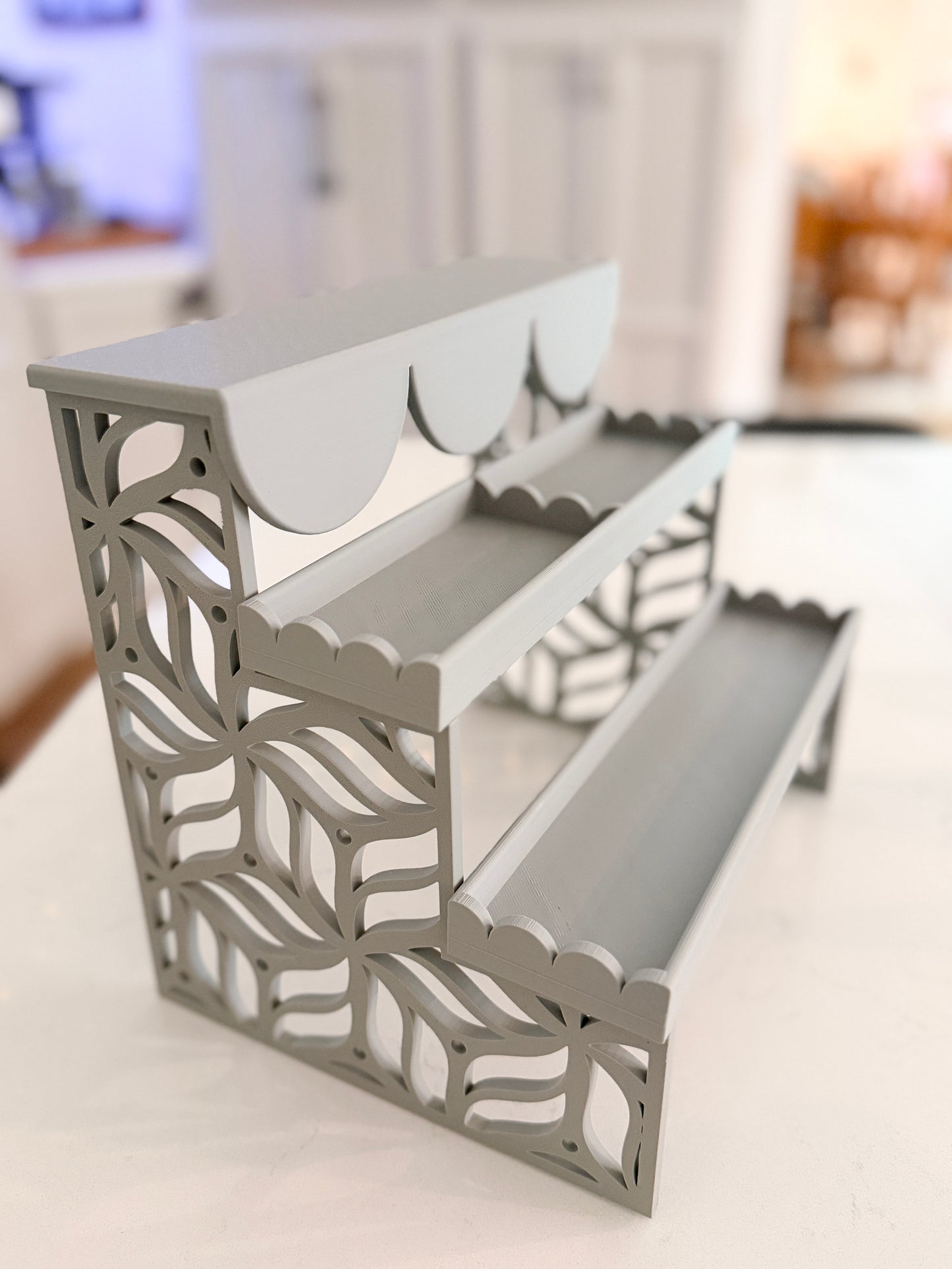 MODSHELF | SCALLOP SECTION TRAY | COMPONENTS | CUSTOM MODULAR CHARM BAR DISPLAY