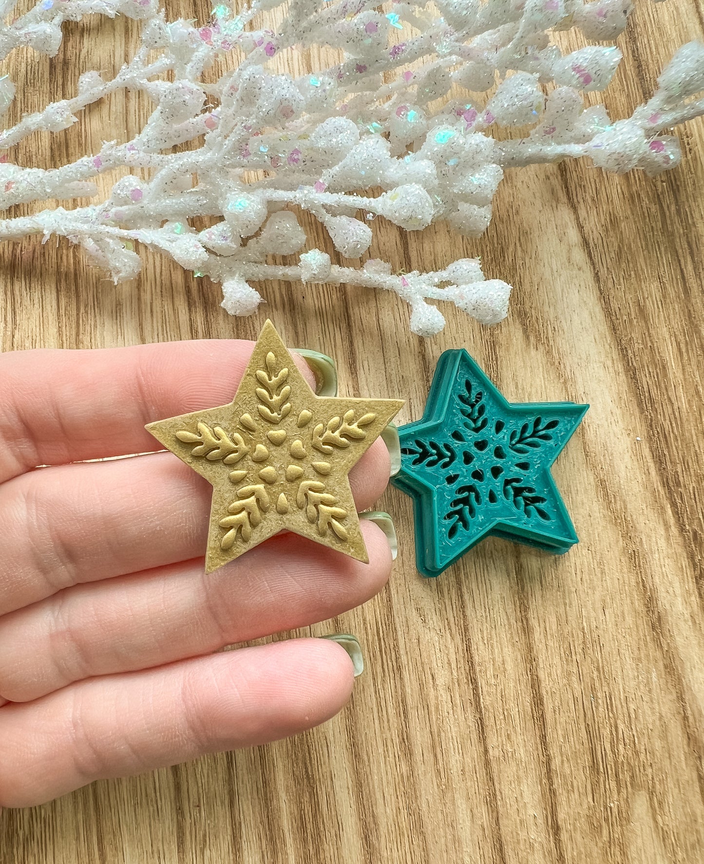 Folk Embossed Star Clay Cutter | Star | Scandinavian