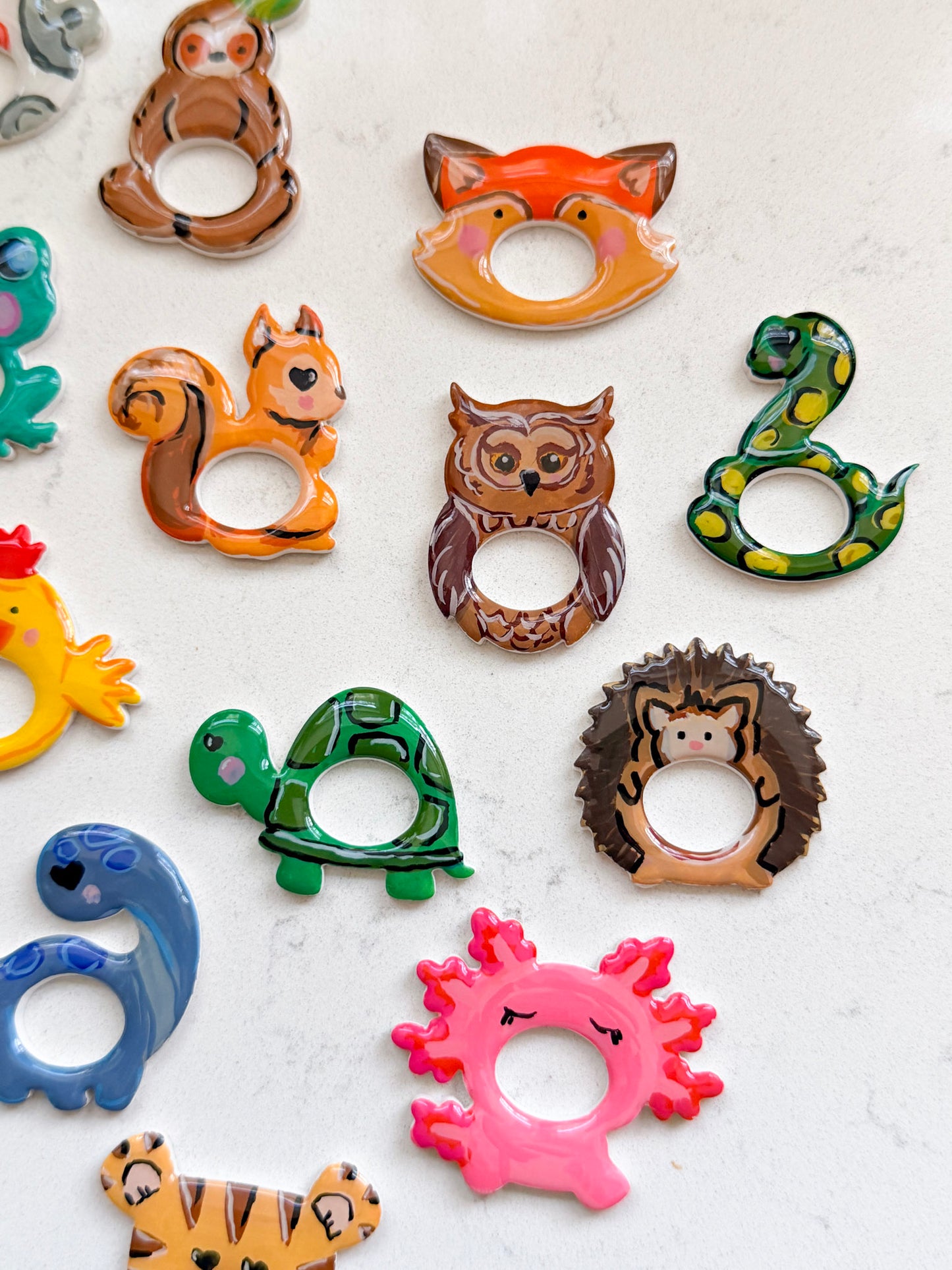 ANIMAL EYEGLASSES BROOCH PIN | POLYMER CLAY CUTTER