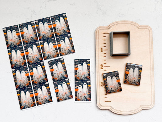 PCC 249 GHOST OIL PAINTING PAPER CUTTER BUNDLE | TRANSFER PAPER FOR POLYMER CLAY