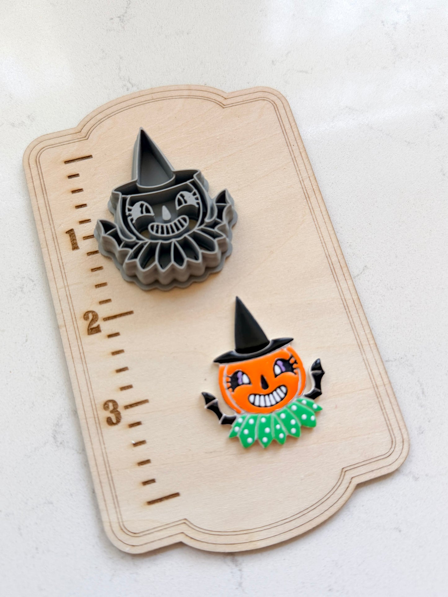 VINTAGE CAT & PUMPKIN | FALL AUTUMN | POLYMER CLAY CUTTERS
