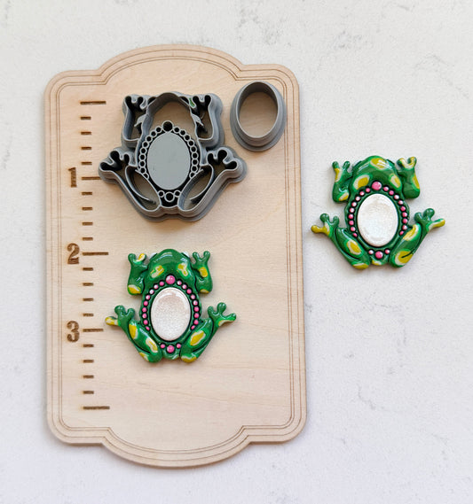 FROG GEM | FALL AUTUMN | POLYMER CLAY CUTTERS