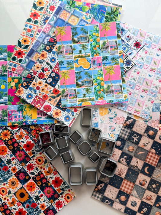 SQUARE CUTTER BUNDLE | CLAY CUTTERS | POLYMER CLAY CUTTERS