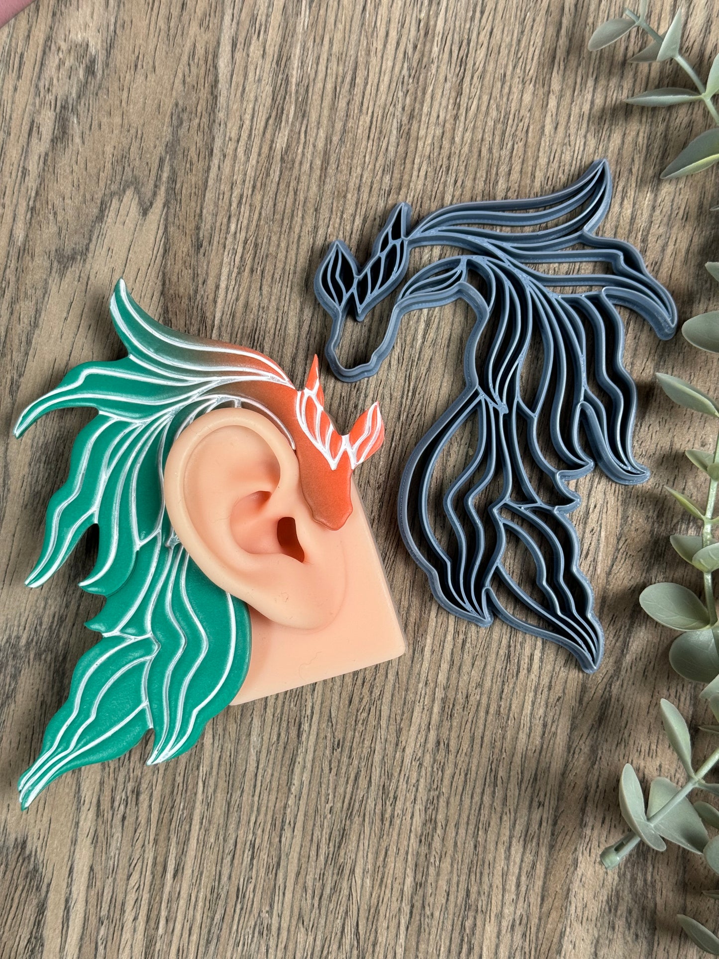 KOI BETA FISH EARCUFF | SEA LIFE | FANTASY | CLAY CUTTER