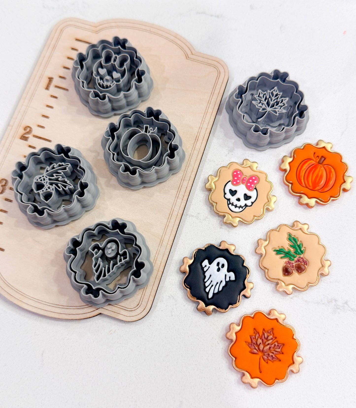 AUTUMN FRAMED PICTURES | FALL AUTUMN | POLYMER CLAY CUTTERS