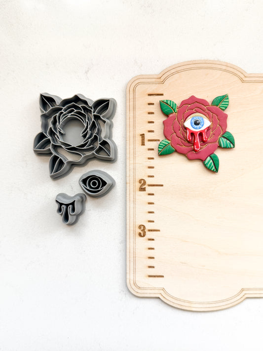 LENORE CRYING EYE 3PC SET | POE.MS | EDGAR ALLEN POE INSPIRED | POLYMER CLAY CUTTERS