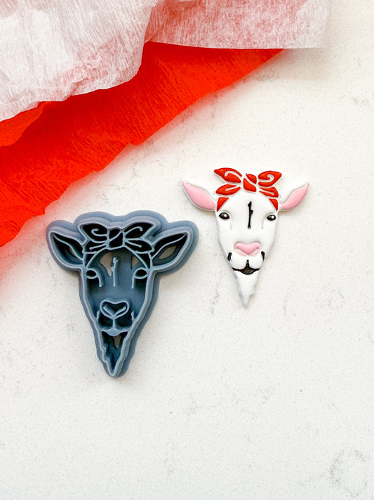 GOAT BANDANA | FARM ANIMAL | CLAY CUTTERS