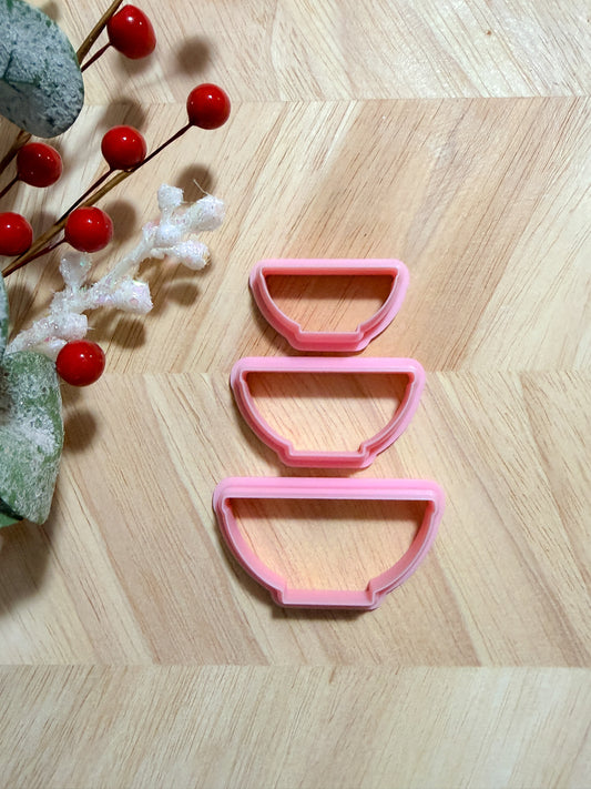 PYREX BOWL SET (standard) ORNAMENT CLAY CUTTER | CHRISTMAS | POLYMER CLAY CUTTER