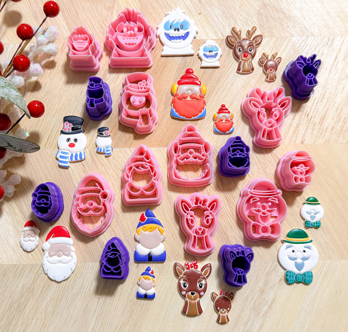 NOSTALGIC RUDOLPH the RED NOSE REINDEER & FROSTY CHARACTERS CLAY CUTTERS | CHRISTMAS | POLYMER CLAY CUTTER