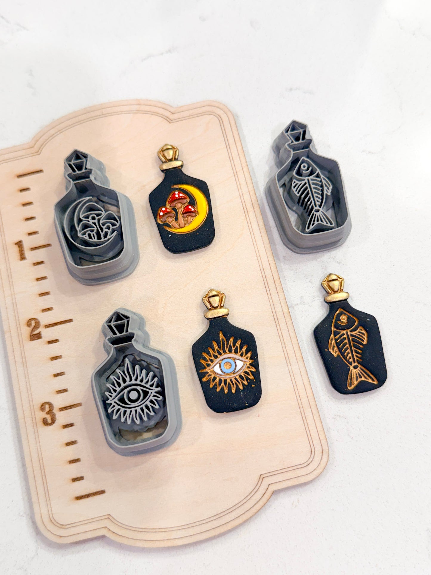 MAGICAL BOTTLES | FALL AUTUMN | POLYMER CLAY CUTTERS