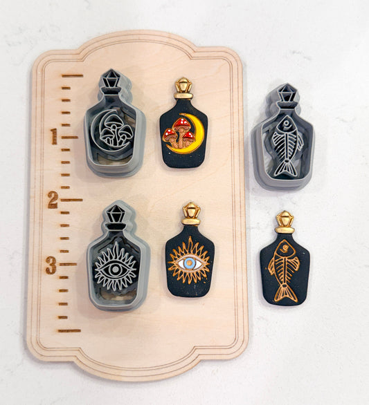 MAGICAL BOTTLES | FALL AUTUMN | POLYMER CLAY CUTTERS