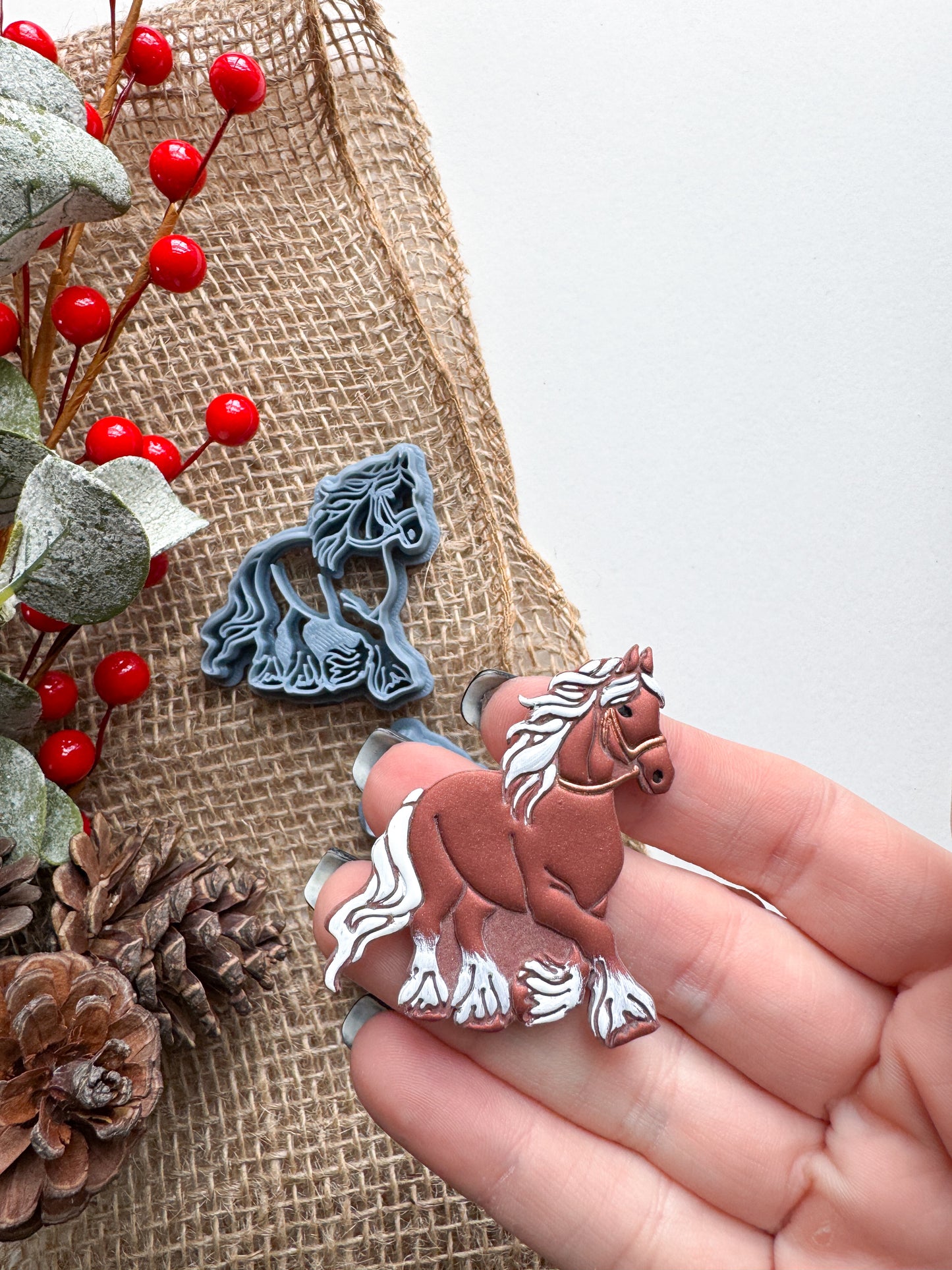 CLYDSDALE HORSE | CHRISTMAS | CLAY CUTTERS